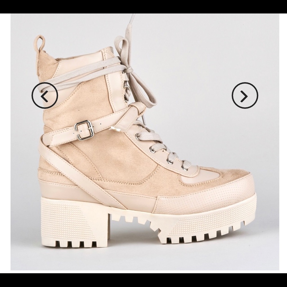 COPY - Cream/beige combat boot